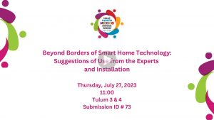 Video slide for Beyond Borders of Smart Home Technology