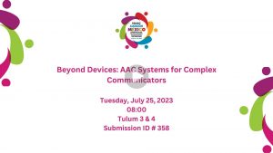 Video slide for Beyond Devices: AAC systems for complex communications