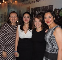 Gabriela Berlanga and Marcela Manzur, owners of CATIC, and Wendy Moreno and me, mothers of CATIC´s pupils.